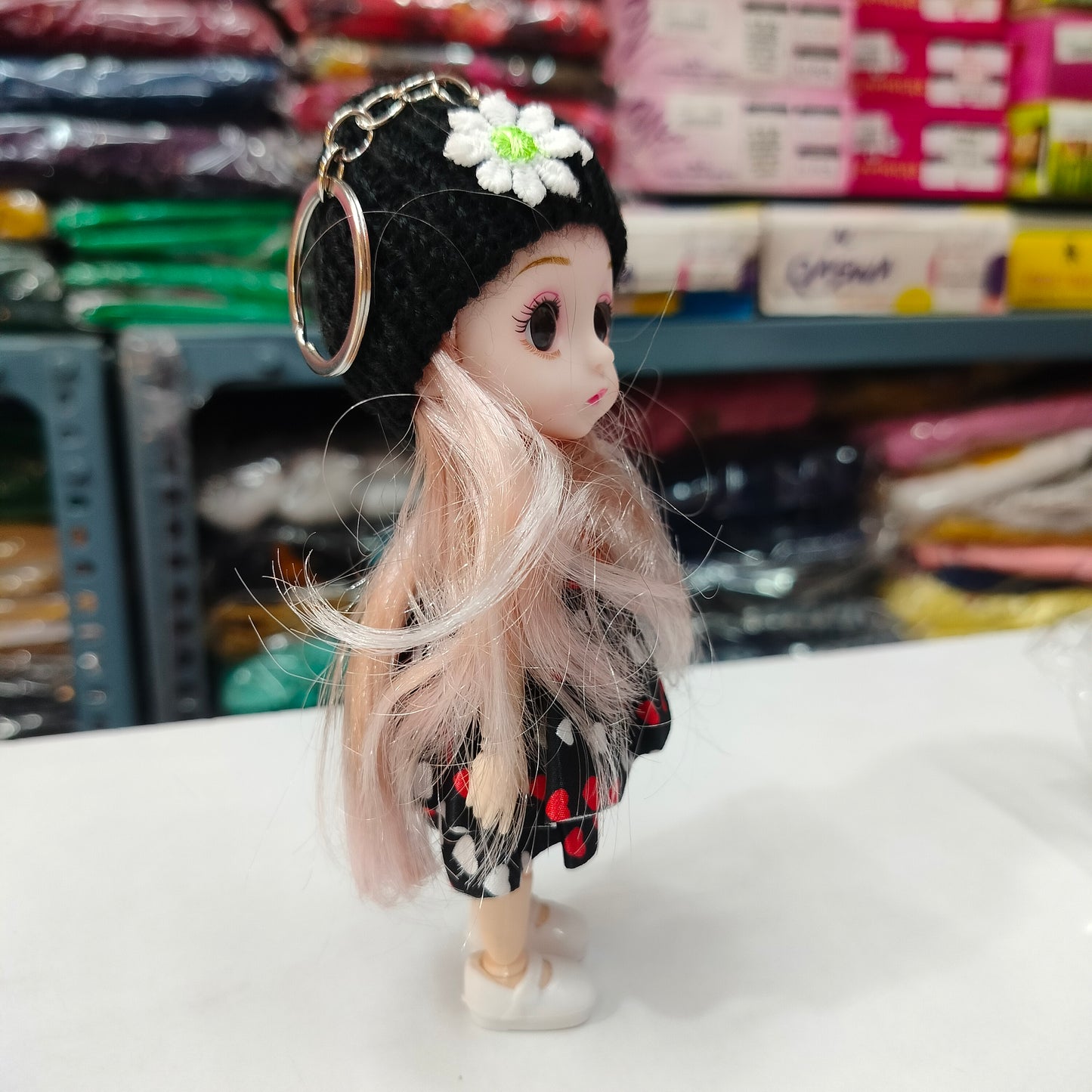 6-Inch Mini Fabric Doll Keychain – Lightweight Charm for Keys, Bags & Backpacks