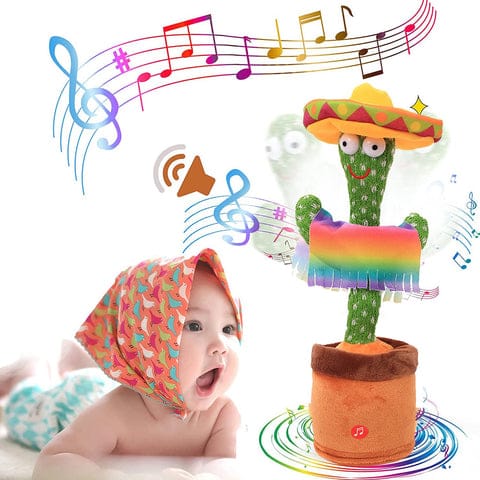 Electronic Dancing Cactus Toy – Talking, Singing & Recording Plush Toy for Kids