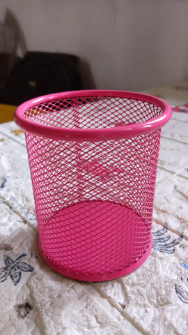 Metal Mesh Pen Holder Desk Organizer (1 Pc)