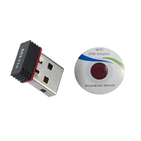 Wireless Mini Wi-Fi Network Adapter with Driver CD