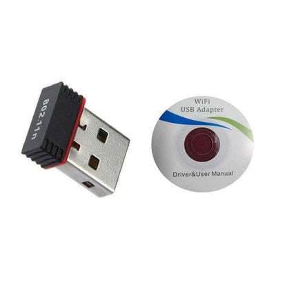 Wireless Mini Wi-Fi Network Adapter with Driver CD