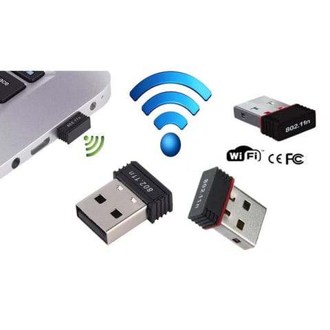 Wireless Mini Wi-Fi Network Adapter with Driver CD