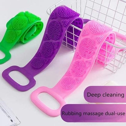 Silicone Bath Body Brush – Exfoliating Long Back Scrubber (60 cm)