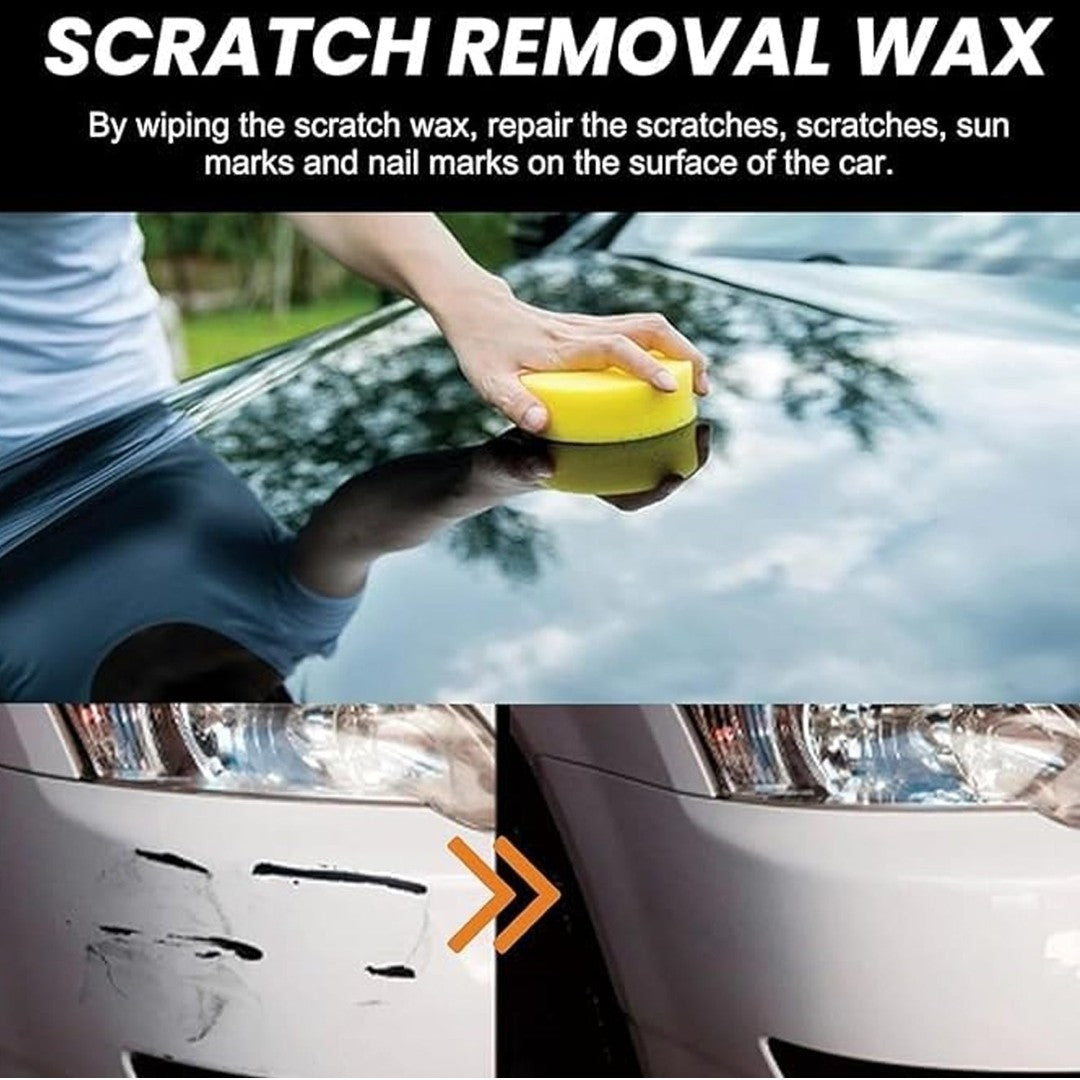Scratch Removal Wax – Car Scratch Repair & Surface Restorer (60ml) with Sponge Applicator