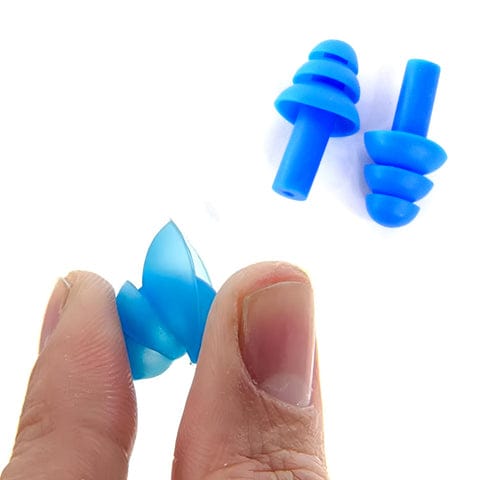 Reusable Silicone Swimming Ear Plugs – Triple Flange Waterproof Design (1 Pair)