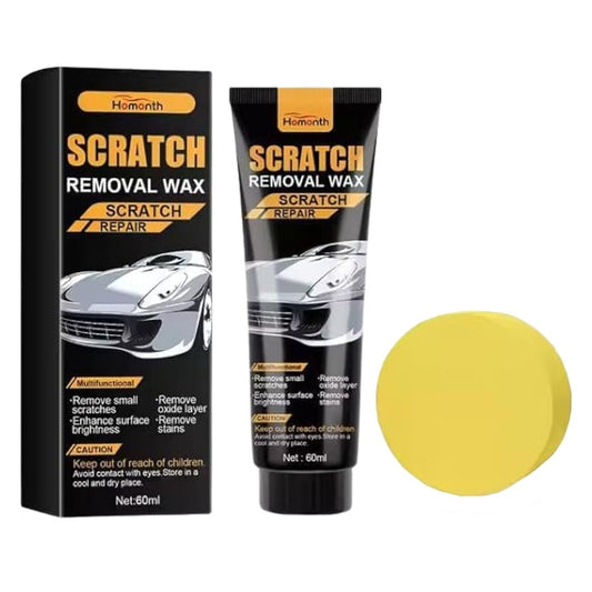 Scratch Removal Wax – Car Scratch Repair & Surface Restorer (60ml) with Sponge Applicator