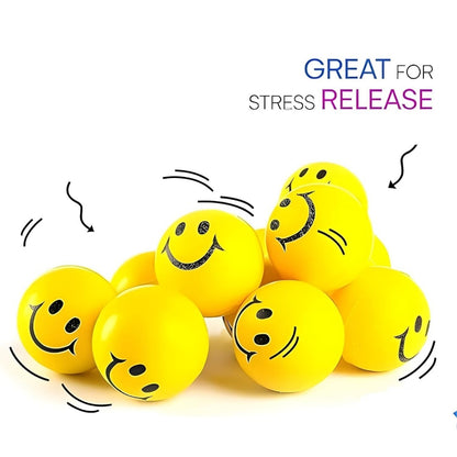 Soft Smile Stress Ball – Squishy Anti-Stress & Anxiety Relief Ball for Kids & Adults | Smiley Face Squeeze Toy for Hand Exercise, Relaxation & Fun