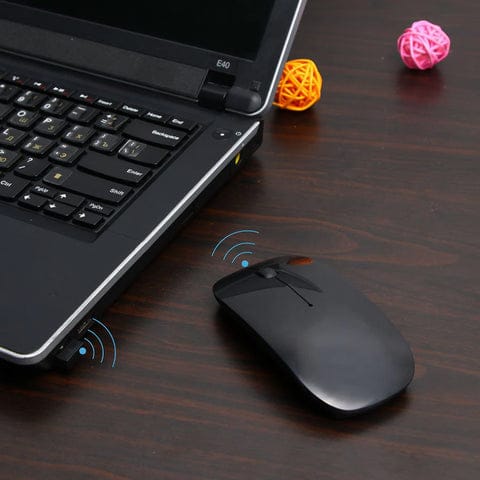 Slim Cordless Wireless Mouse with Nano USB Receiver