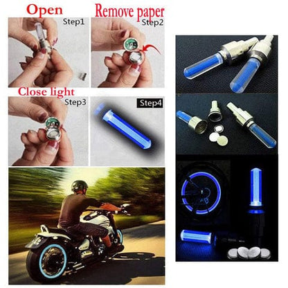 LED Tire Valve Cap Lights – Universal Fit