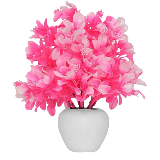 Artificial Plants for Home, Mini Artificial Plants Fake Plant, Artificial Potted Plants Artificial Flowers for Decoration (Multicolor) -Pack of 2