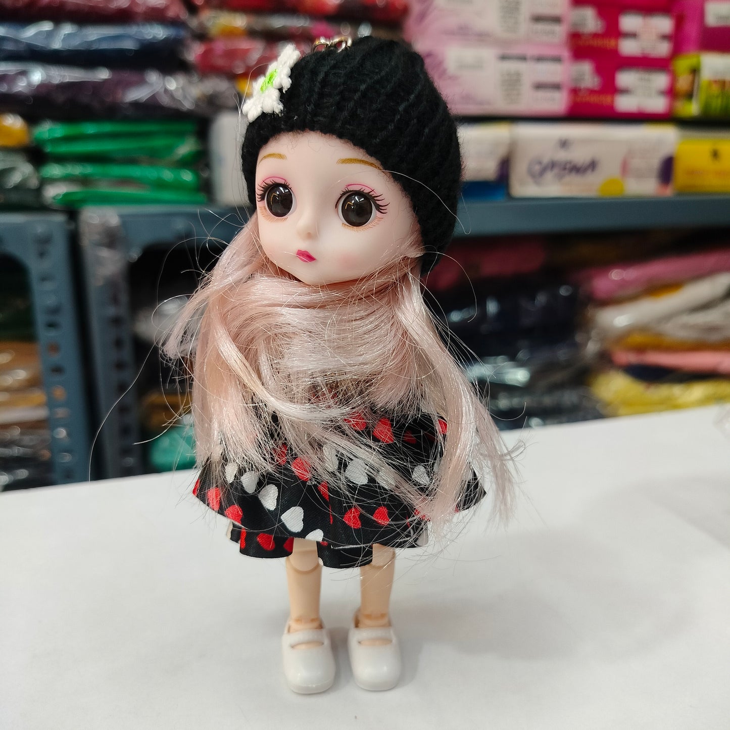 6-Inch Mini Fabric Doll Keychain – Lightweight Charm for Keys, Bags & Backpacks