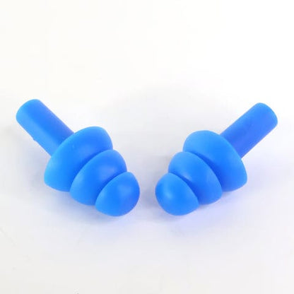 Reusable Silicone Swimming Ear Plugs – Triple Flange Waterproof Design (1 Pair)