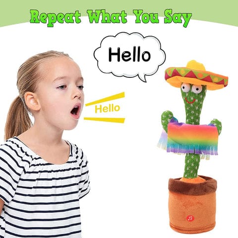 Electronic Dancing Cactus Toy – Talking, Singing & Recording Plush Toy for Kids