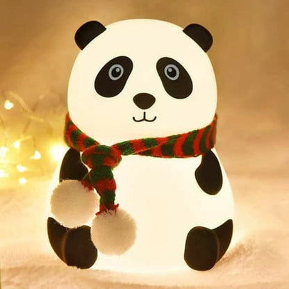 Panda LED Night Lamp for Kids – Soft Silicone Touch Light (Rechargeable)