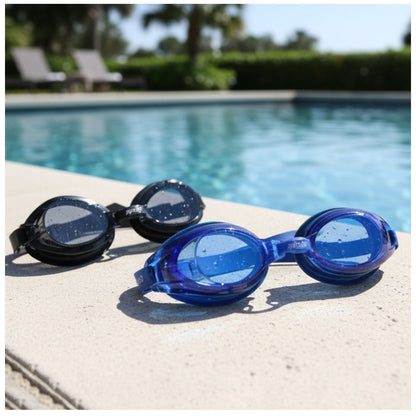 Swimming Goggles Set for Adults & Kids (2 Pieces)