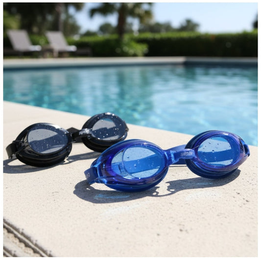 Swimming Goggles Set for Adults & Kids (2 Pieces)