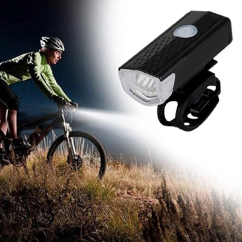 USB rechargeable 400 lumen bicycle front headlight cycle light set