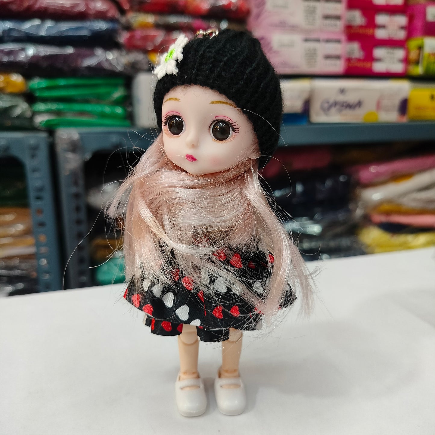 6-Inch Mini Fabric Doll Keychain – Lightweight Charm for Keys, Bags & Backpacks