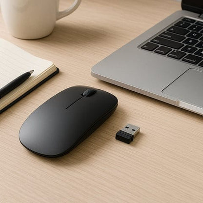 Slim Cordless Wireless Mouse with Nano USB Receiver