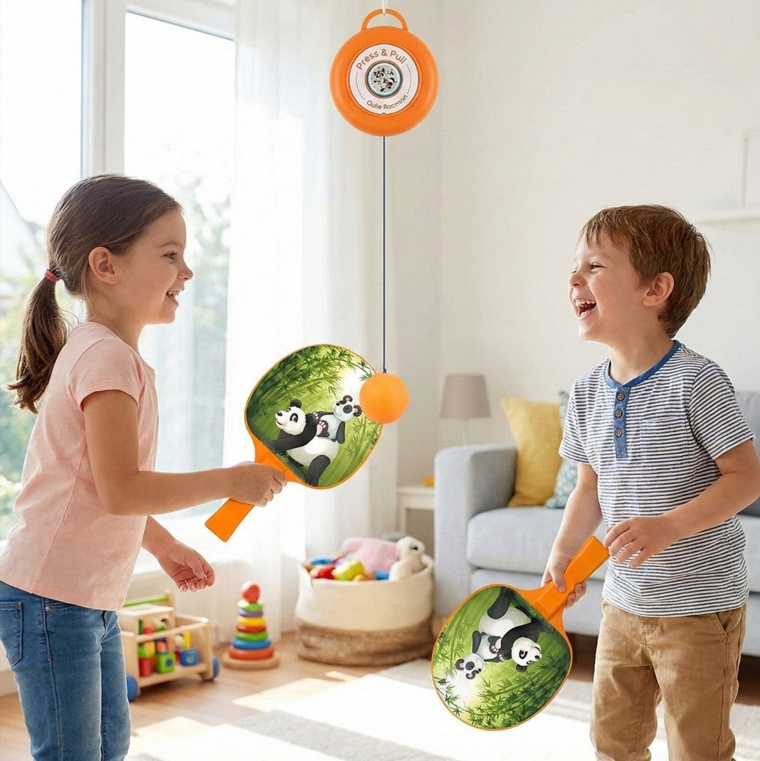 Hanging Table Tennis Trainer Set for Kids – Panda Design