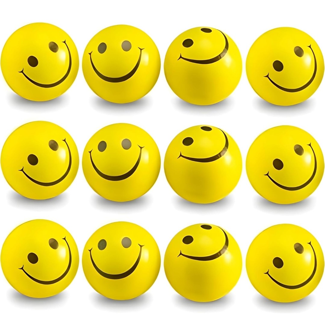 Soft Smile Stress Ball – Squishy Anti-Stress & Anxiety Relief Ball for Kids & Adults | Smiley Face Squeeze Toy for Hand Exercise, Relaxation & Fun
