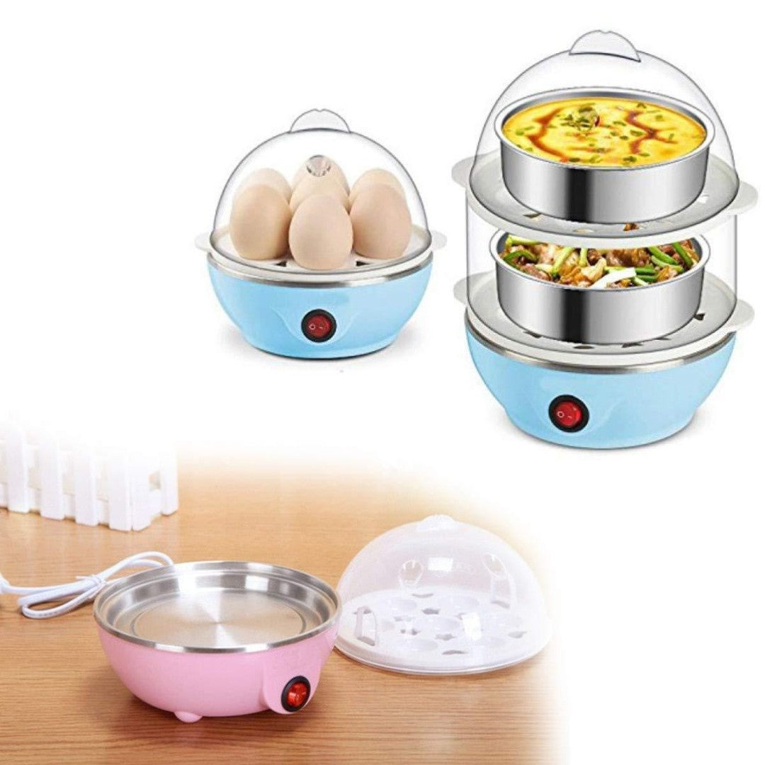 Electric Egg Boiler / Poacher / Steamer (2-Layer)
