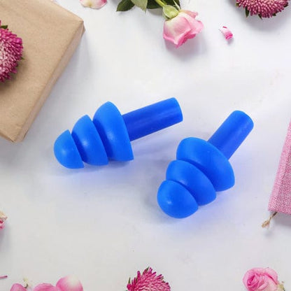 Reusable Silicone Swimming Ear Plugs – Triple Flange Waterproof Design (1 Pair)