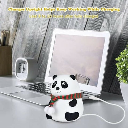 Panda LED Night Lamp for Kids – Soft Silicone Touch Light (Rechargeable)
