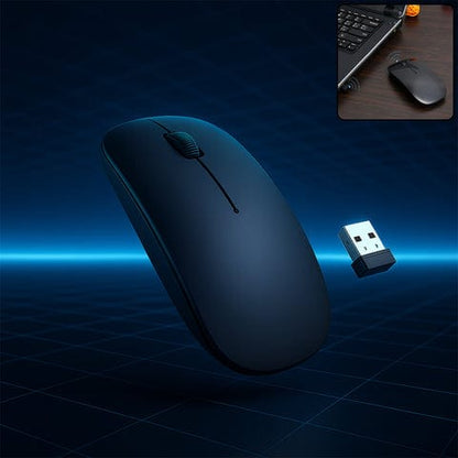 Slim Cordless Wireless Mouse with Nano USB Receiver