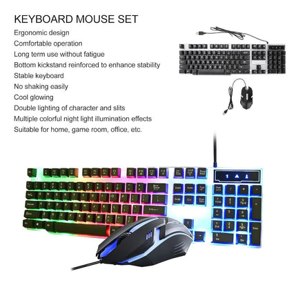 104-Key Wired Gaming Keyboard & Mouse Combo (2 Pc Set)
