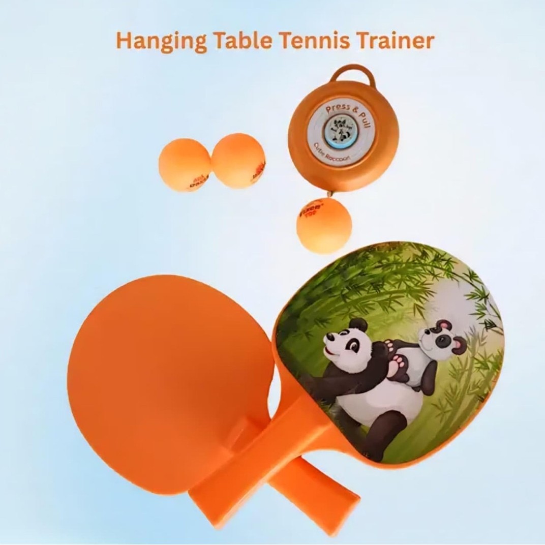 Hanging Table Tennis Trainer Set for Kids – Panda Design