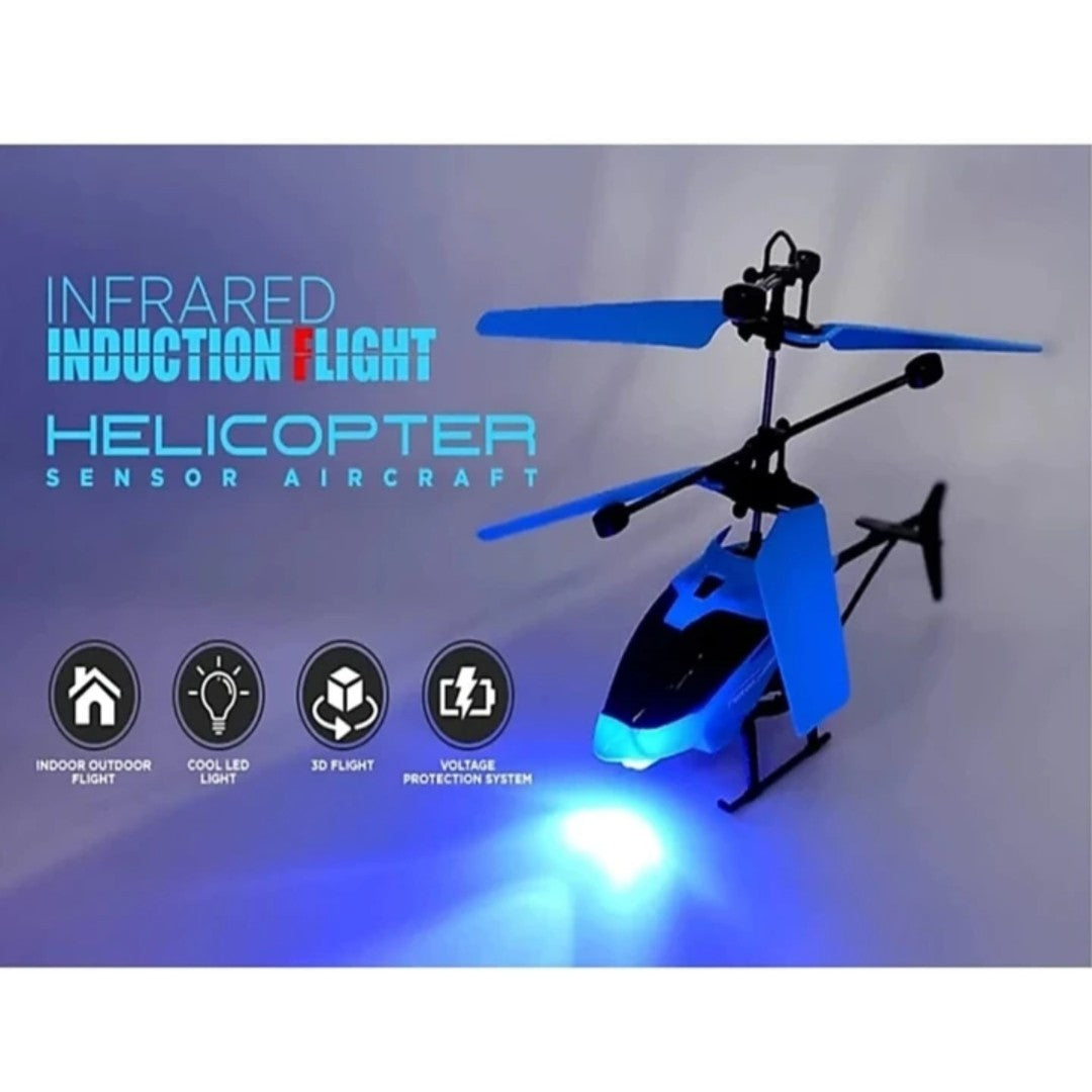 Remote Control Stunt Helicopter Toy for Kids – 360° Flip, Infrared Obstacle Sensor, Multi-Color (Red, Yellow, Green, Blue)