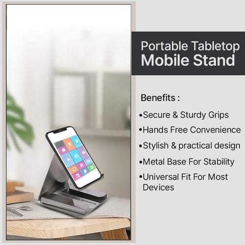 Premium Small Desktop Mobile Phone Stand Holder for Smartphones