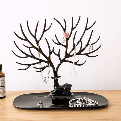 Deer Antler Jewelry Holder – Tree Design Jewelry Organizer Stand