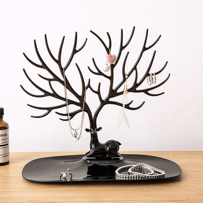 Deer Antler Jewelry Holder – Tree Design Jewelry Organizer Stand