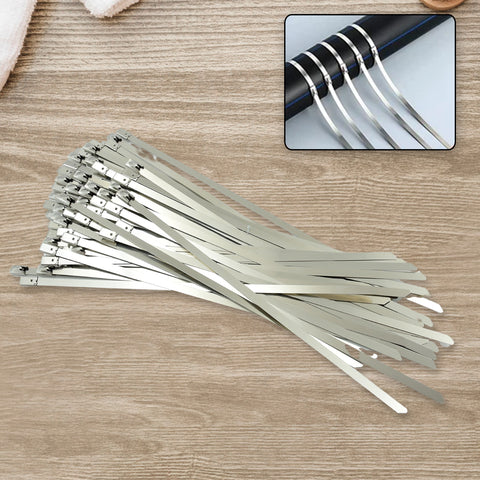 Stainless Steel Cable Tie – 100 Pcs (4.6 × 100 mm)