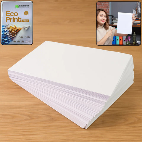 500 Sheets A4 Size Multipurpose Copier Paper – 70 GSM High Bright White Printing Paper (210 × 297 mm)