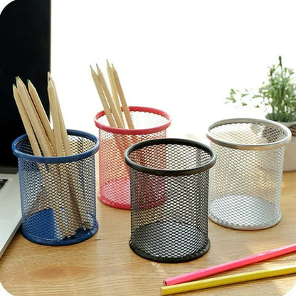 Metal Mesh Pen Holder Desk Organizer (1 Pc)