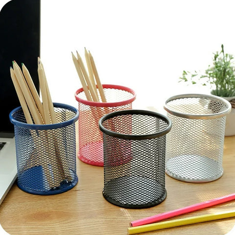 Metal Mesh Pen Holder Desk Organizer (1 Pc)