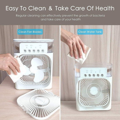 Portable Air Conditioner Fan with 7 Color Changing Light