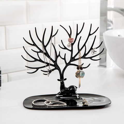 Deer Antler Jewelry Holder – Tree Design Jewelry Organizer Stand