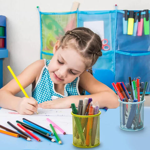 Metal Mesh Pen Holder Desk Organizer (1 Pc)