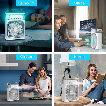 Portable Air Conditioner Fan with 7 Color Changing Light