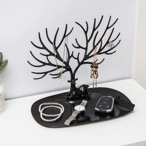 Deer Antler Jewelry Holder – Tree Design Jewelry Organizer Stand