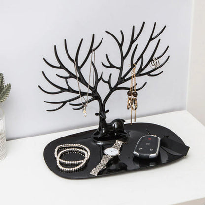Deer Antler Jewelry Holder – Tree Design Jewelry Organizer Stand