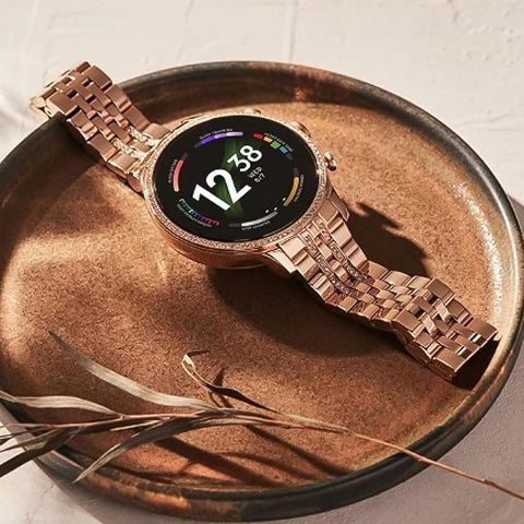 Gen 9 Diamond Strap Latest Edition Smartwatch (2 Straps – Rose Gold & Pink)