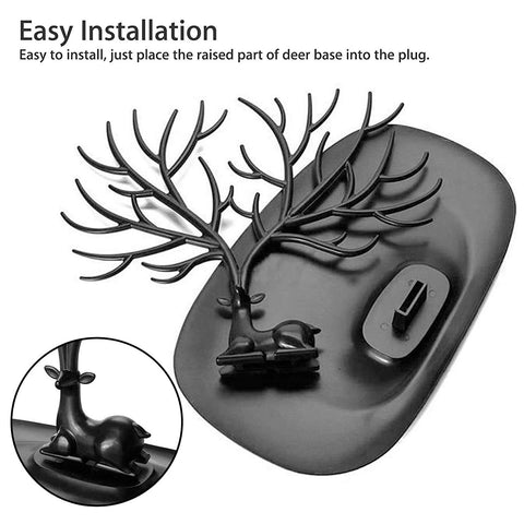Deer Antler Jewelry Holder – Tree Design Jewelry Organizer Stand
