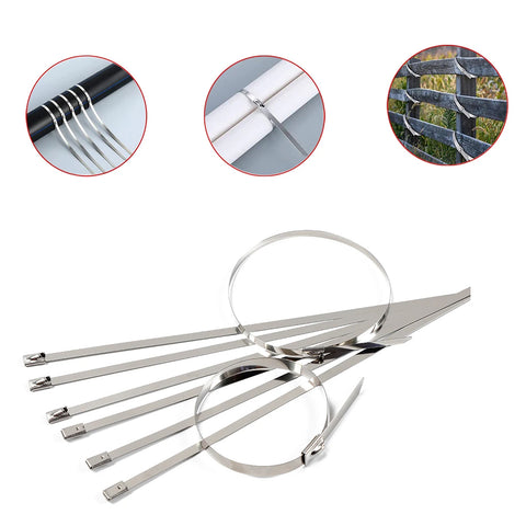 Stainless Steel Cable Tie – 100 Pcs (4.6 × 100 mm)