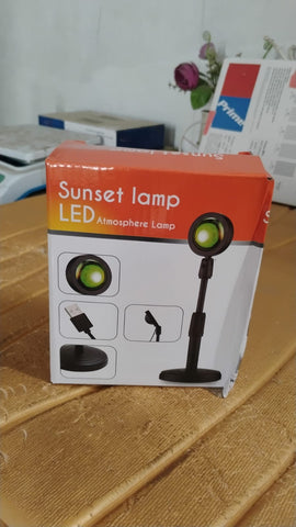 Multi-Color Sunset Projection Lamp – Romantic LED Night Light