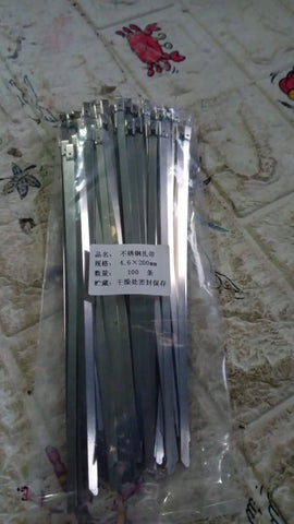 Stainless Steel Cable Tie – 100 Pcs (4.6 × 100 mm)